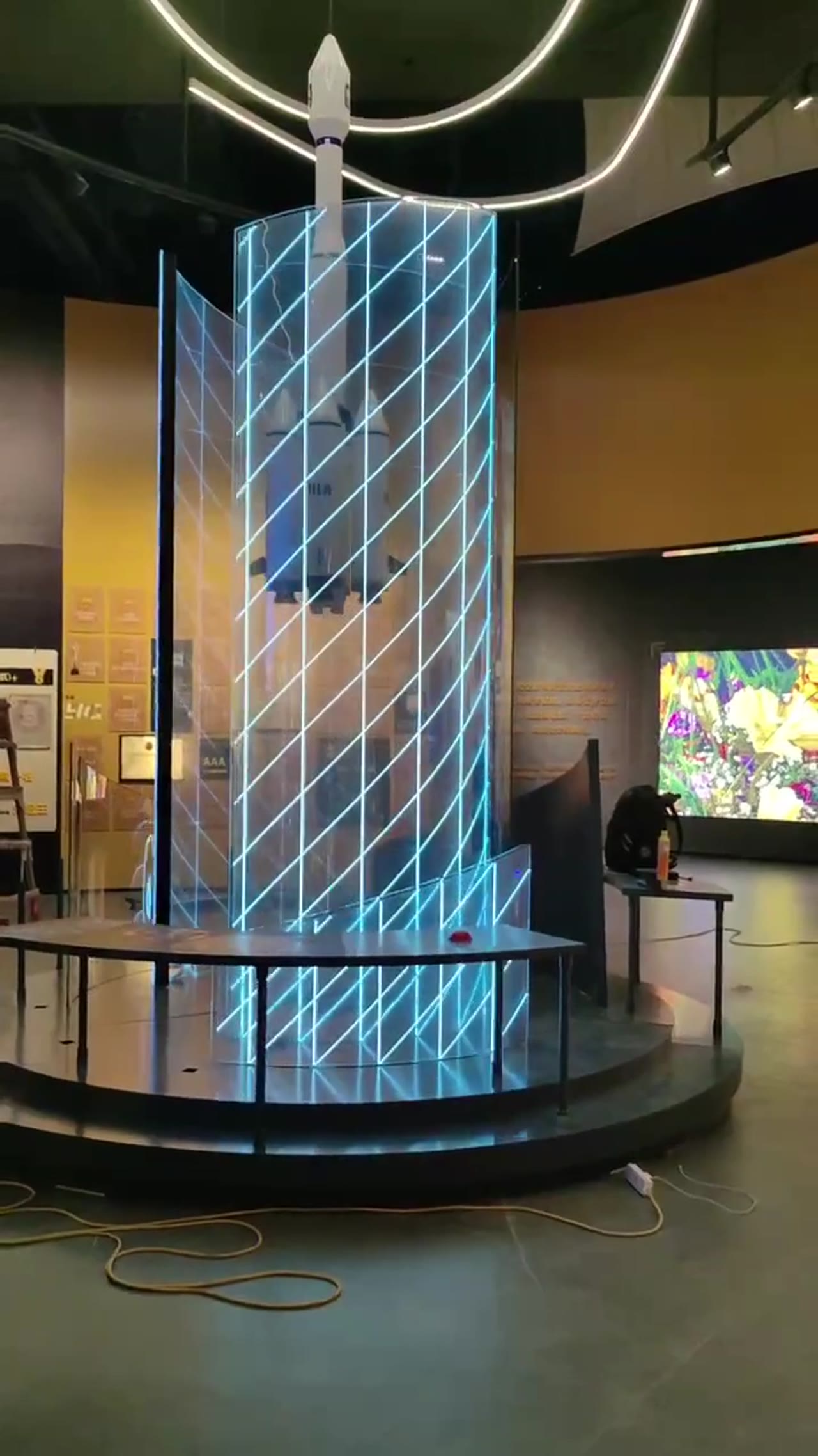 Corporate Exhibition Hall — Crystal Film LED Screen installation