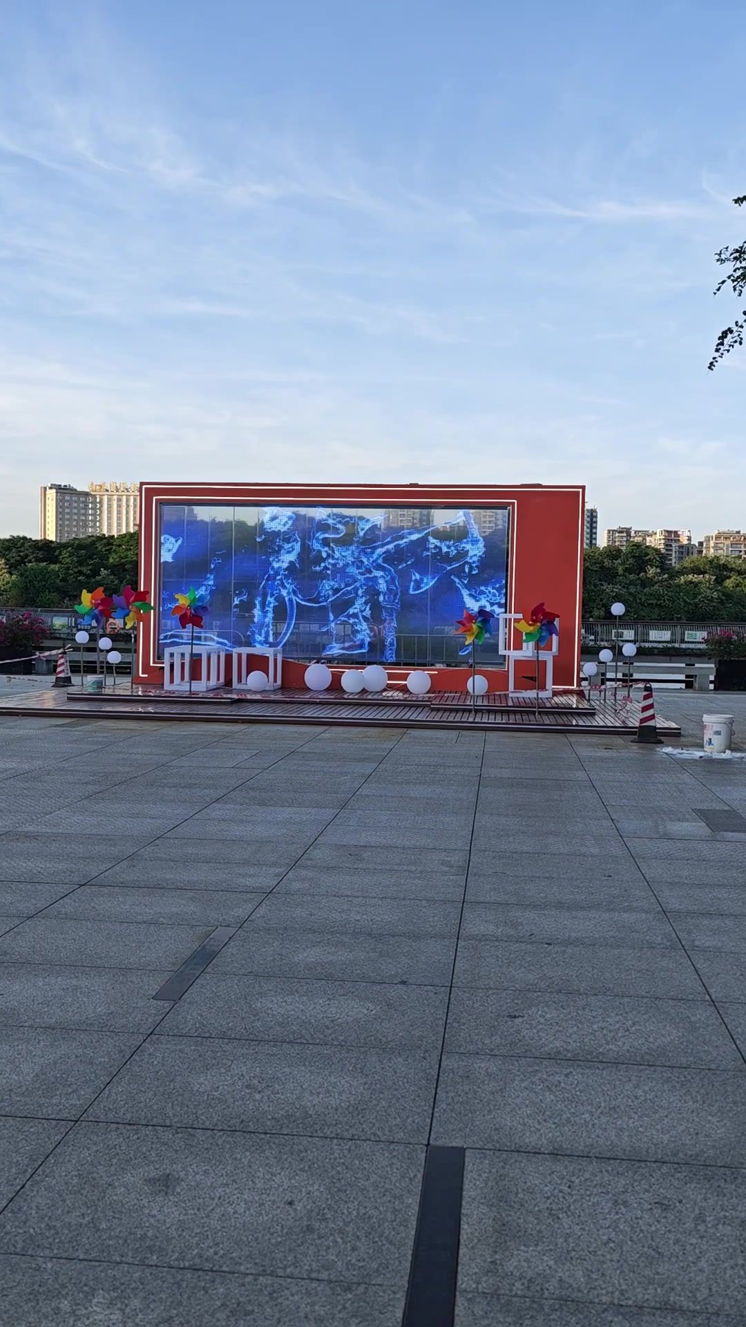Technology Park Facade — Crystal Film LED Screen installation