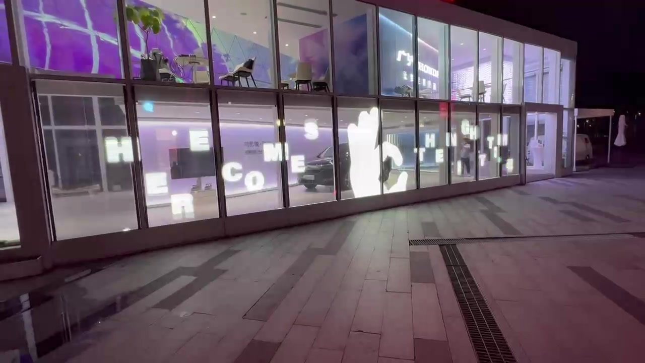 GAC Honda Dealership — Crystal Film LED Screen installation