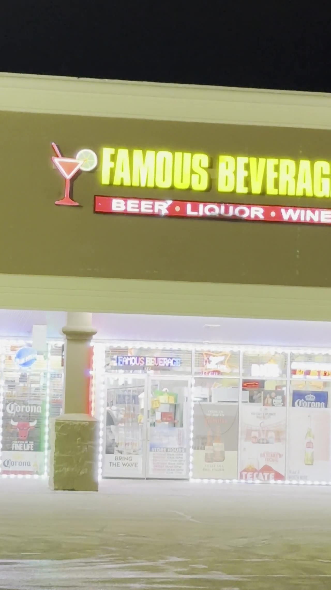 Liquor Store Sign — Soft LED Display installation