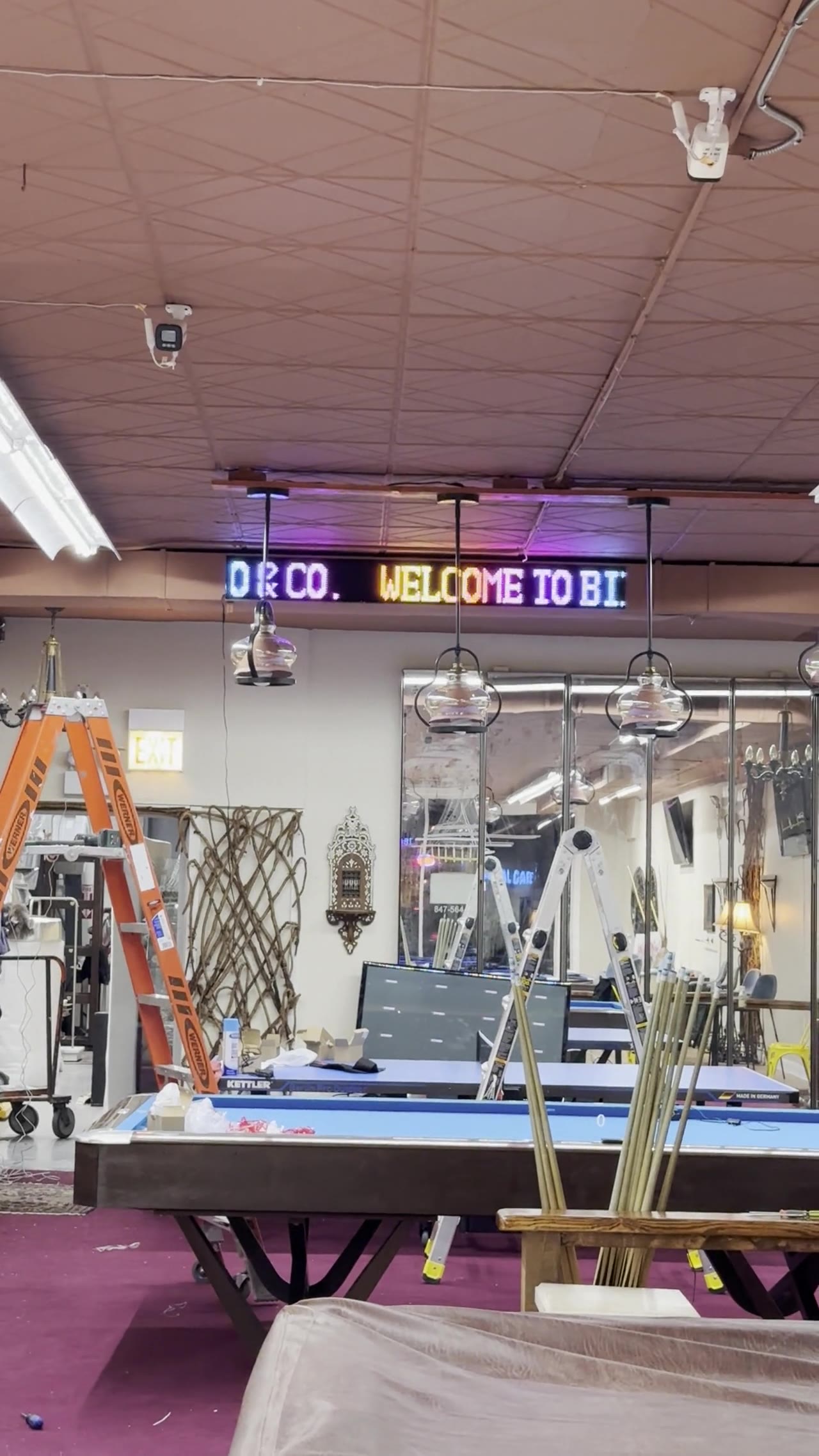 Pool Hall & Bar — Soft LED Display installation