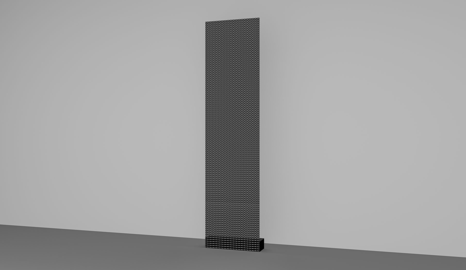 SMD Holographic LED P6.25 panel, angled studio view