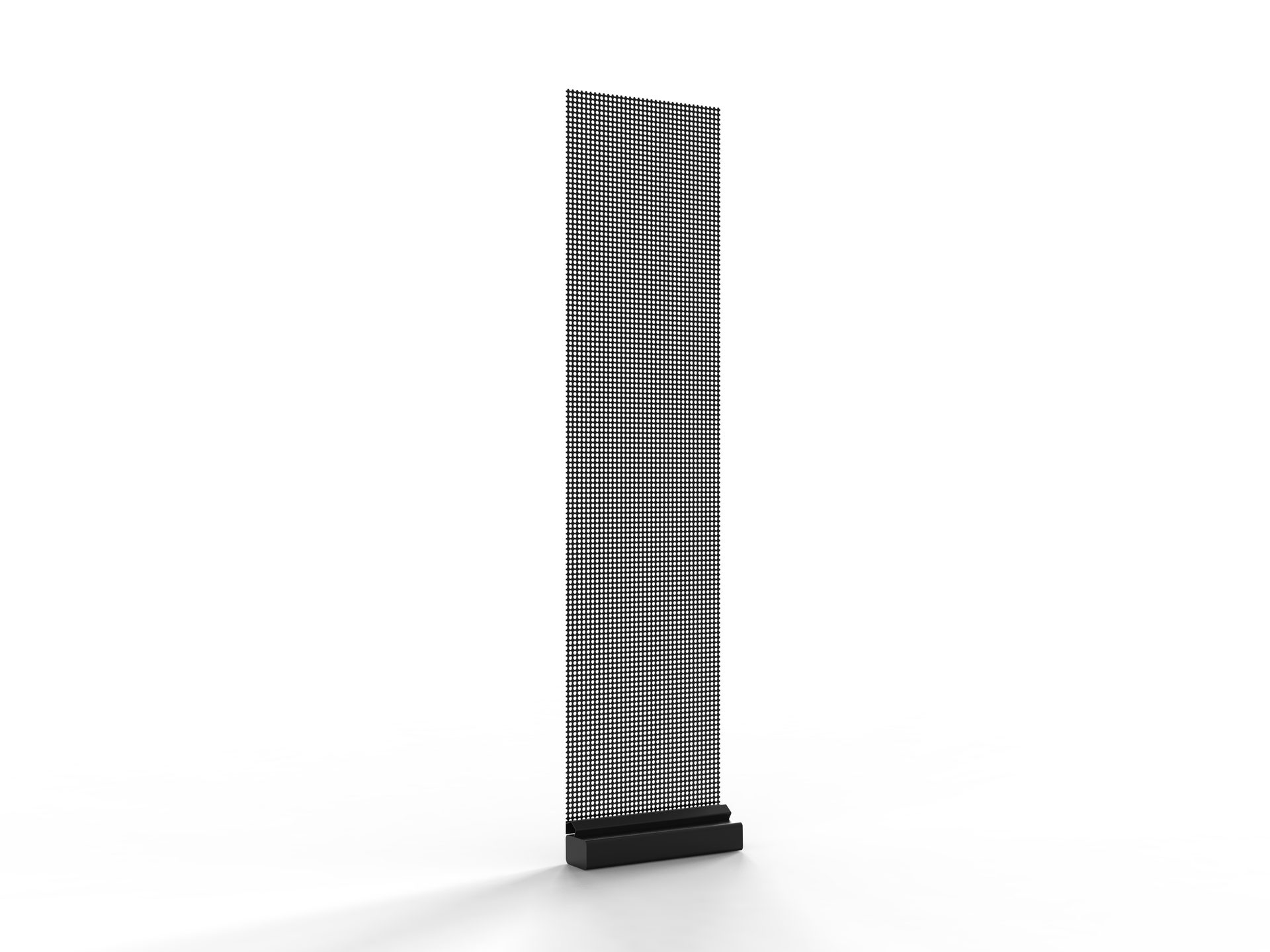 Holographic invisible screen carrying flight information in an airport hall